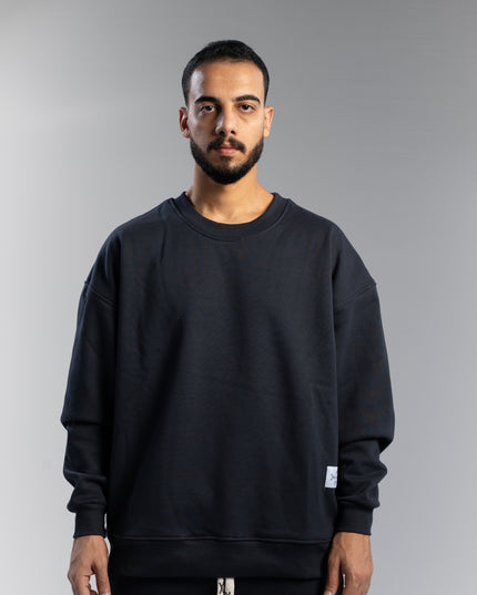 Plain Oversize Round Sweatshirt