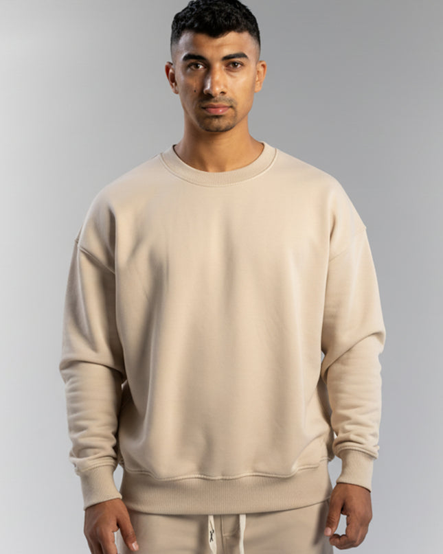 Plain Oversize Round Sweatshirt