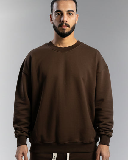 Plain Oversize Round Sweatshirt