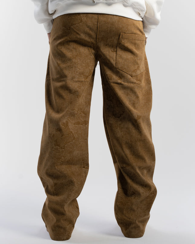 بنطال رياضي مخملي أبيض